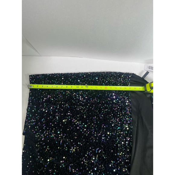 New Torrid Womens Black Sequined Ruana Wrap Cover Up Kimono OSFM Velvet Satin - Picture 13 of 17